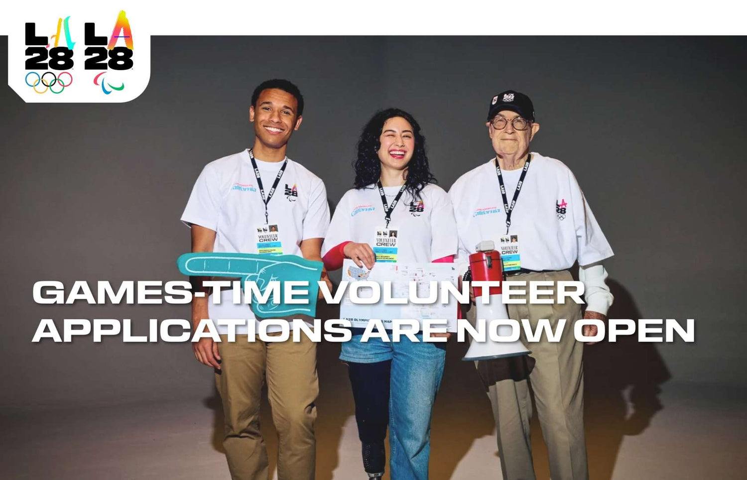 You can volunteer for the Olympics