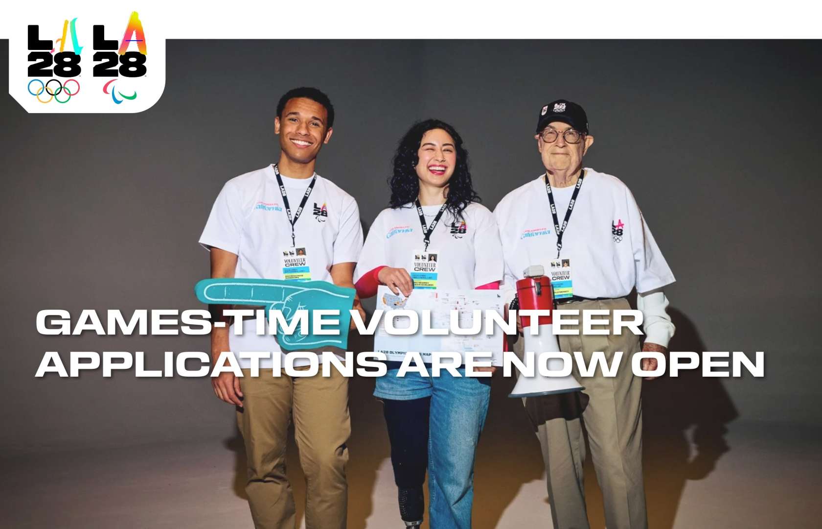 You can volunteer for the Olympics